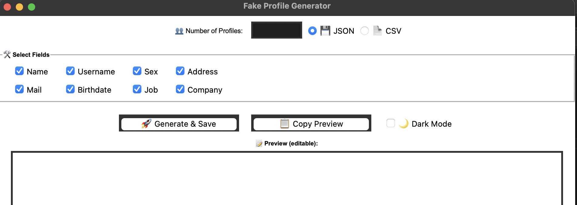Fake Profile Generator